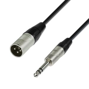2DC01 XLR M to 6.35mm Stereo M Cable