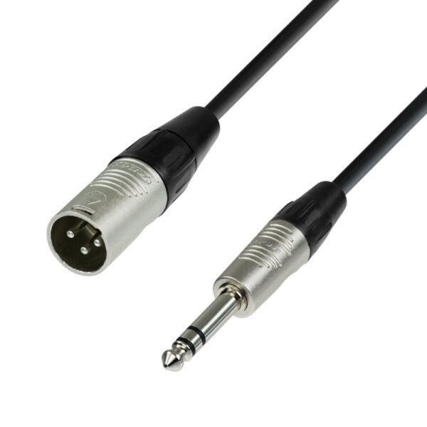 2DC01 XLR M to 6.35mm Stereo M Cable