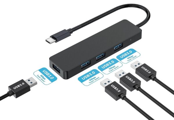 4DC01 USB-C to 4xUSB 3.0 Dock