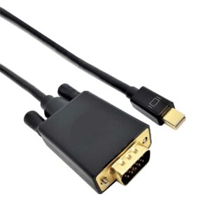 1BD04 Mini DP M to VGA M Cable