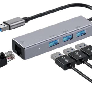 4DA04 USB 3.0 3 Port hub with 1G Ethernet