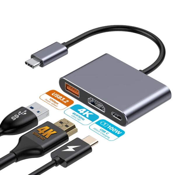 4DC04 USB-C to HDMI+PD+USB 3.2 Dock