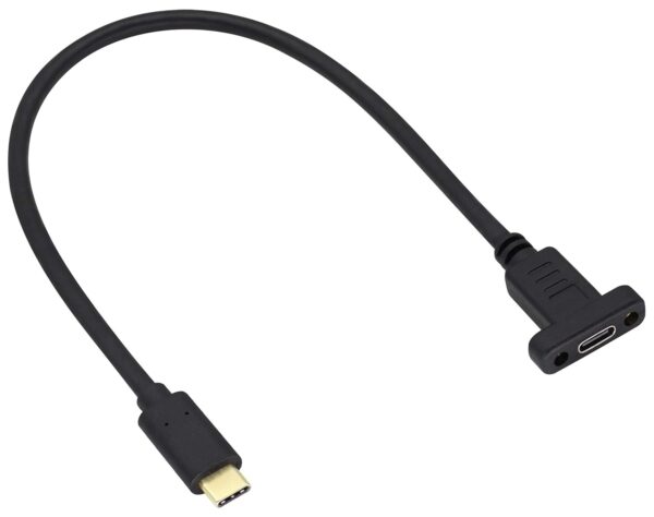6BA12 USB 3.1 C M to C F P.M Pigtail