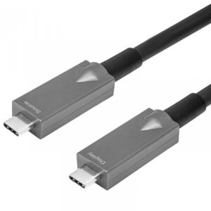 AT-4CA07 USB 3.2 C M to C M Full Featured Active Optical Fiber Cable (Data+AV+PD)
