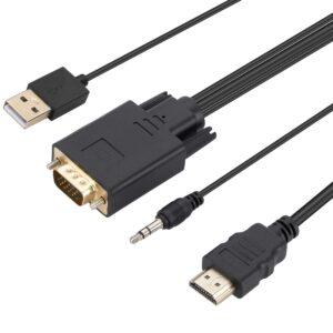 AT-3AB02 VGA M to HDMI M Cable