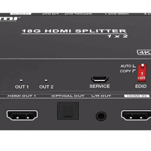 AT-7AB11 4K60Hz HDMI 2.0 Splitter 1x2 with Audio out