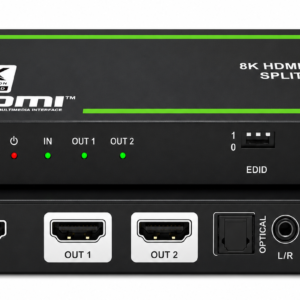 AT-7AC11 8K60Hz HDMI 2.1 Splitter 1x2 with Audio out