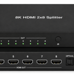 AT-7AC22 8K60Hz HDMI 2.1 Splitter 2x8 with Audio out