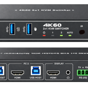 AT-7BG01 4K60Hz 2x1 HDMI USB 3.0 KVM Switcher