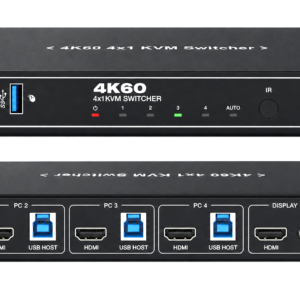 AT-7BG02 4K60Hz 4x1 HDMI USB 3.0 KVM Switcher
