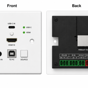 AT-7CD02 4K60Hz HDMIUSB2.0USB-C HDBaseT Wall Plate Extender Over CAT6 Up to 100M