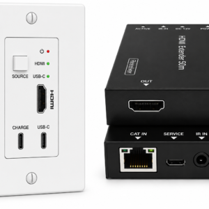 AT-7CD04 4K60Hz HDMIUSB-C HDBaseT Wall Plate Extender Over CAT6 Up to 50M