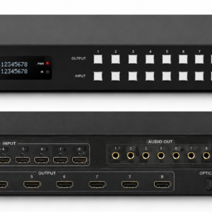 AT-7DB05 4K60Hz HDMI 2.0 Matrix Switcher 8x8 with Audio